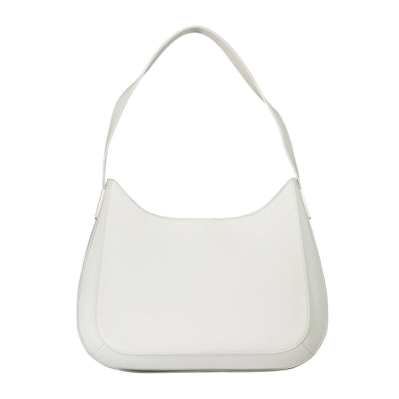 White Polyester Women Handbag Calvin Klein