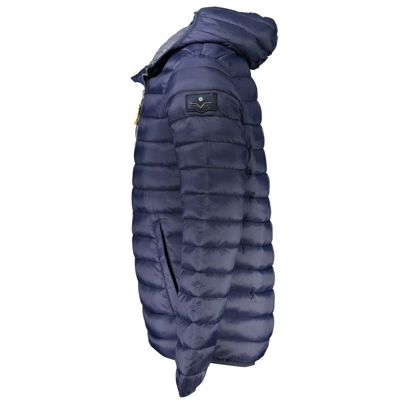Blue Polyamide Men Jacket Armata Di Mare