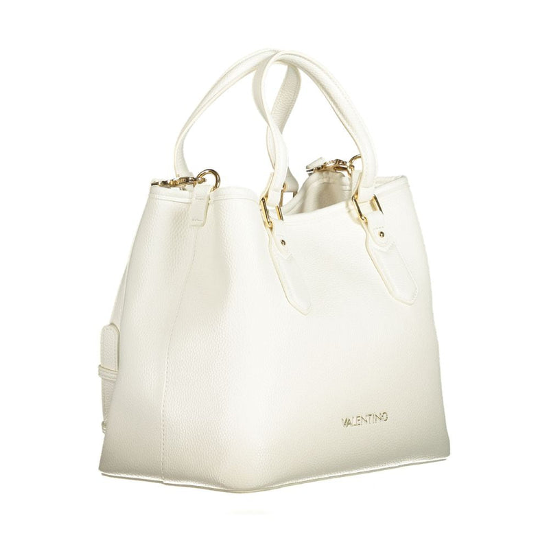 White Polyethylene Women Handbag Valentino Bags