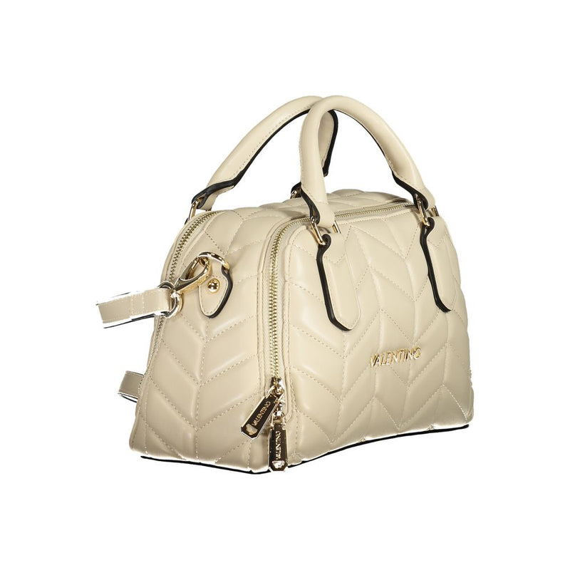 Beige Polyethylene Women Handbag Valentino Bags