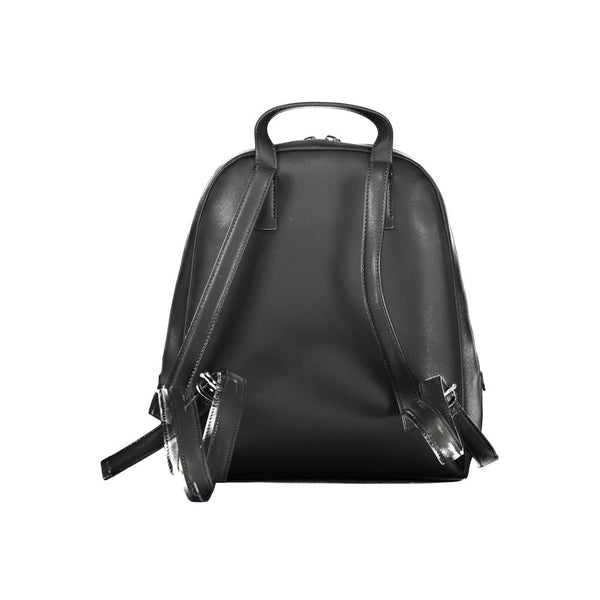 Black Polyester Women Backpack Calvin Klein