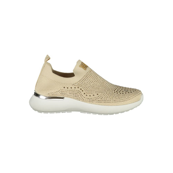 Beige Polyester Women Sneaker Laura Biagiotti