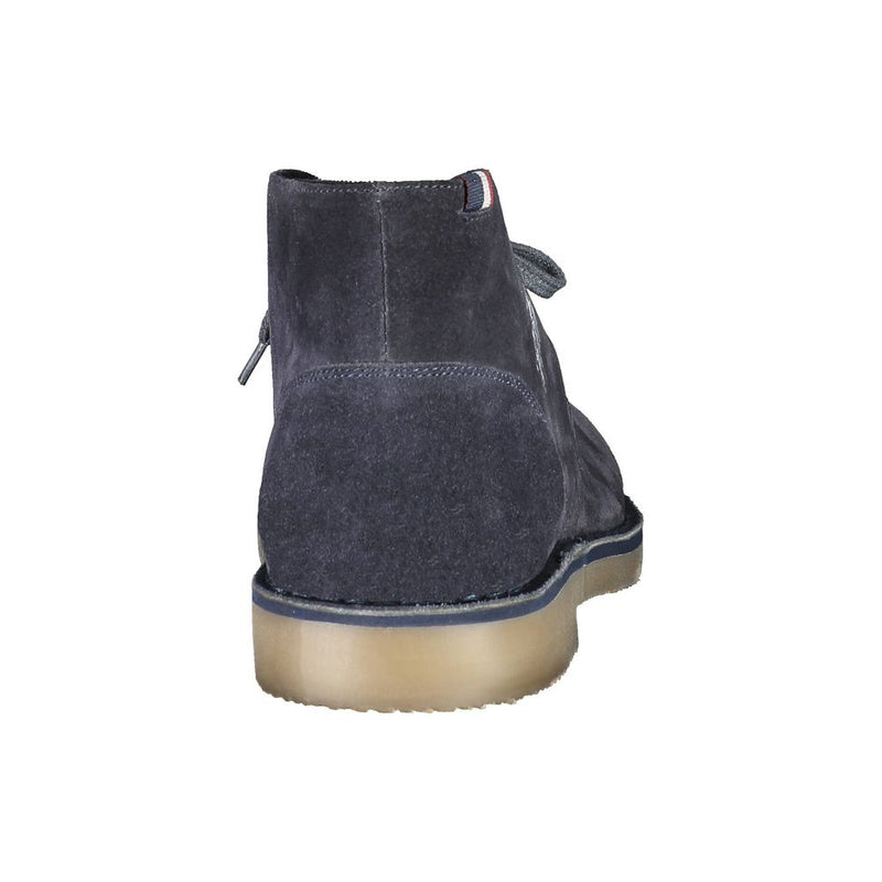 Blue Leather Mens Ankle Boot U.S. POLO ASSN.