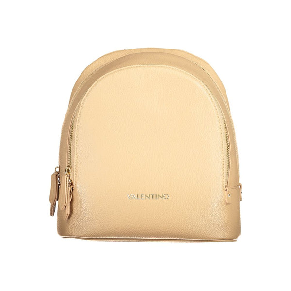 Beige Polyethylene Backpack Valentino Bags