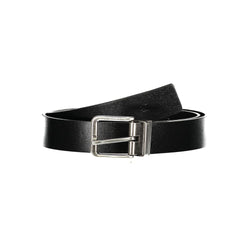 Black Leather Men Belt Calvin Klein