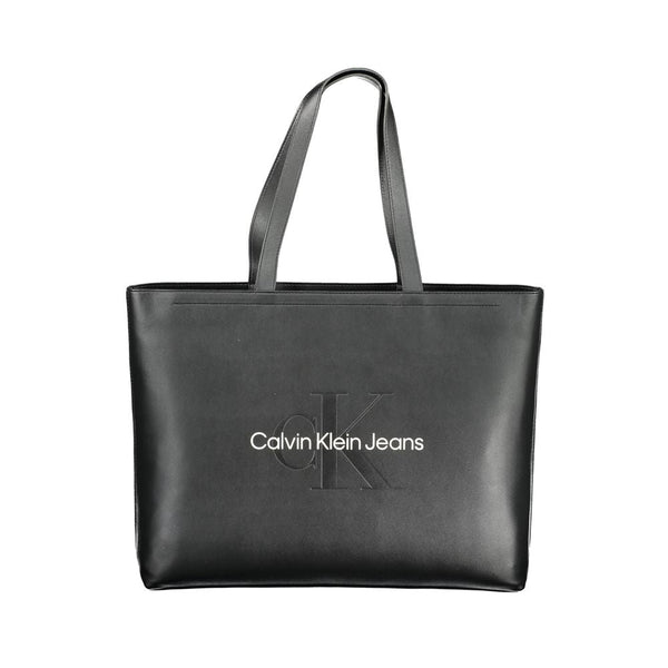 Black Polyethylene Women Handbag Calvin Klein