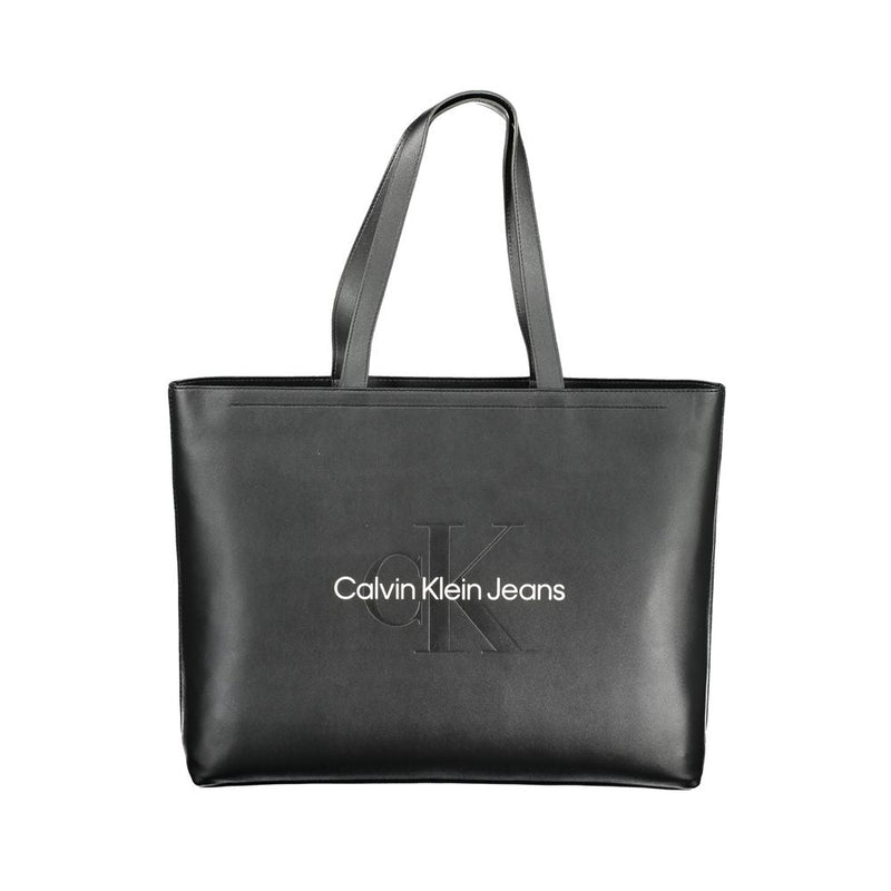 Black Polyethylene Women Handbag Calvin Klein