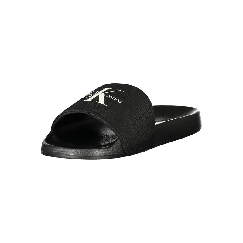 Black Polyester Women Sandal Calvin Klein