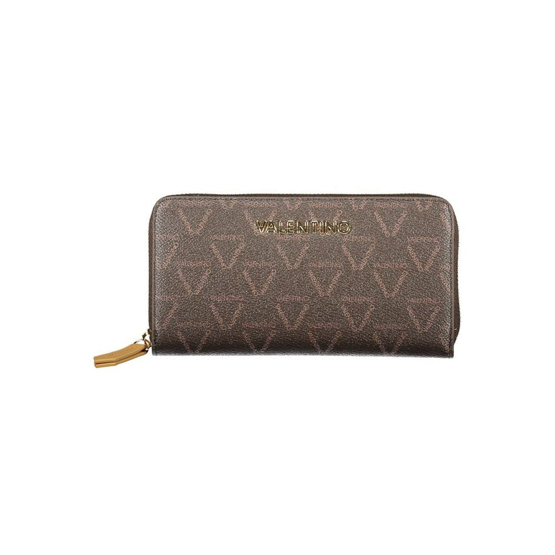 Brown Polyethylene Women Wallet Valentino Bags