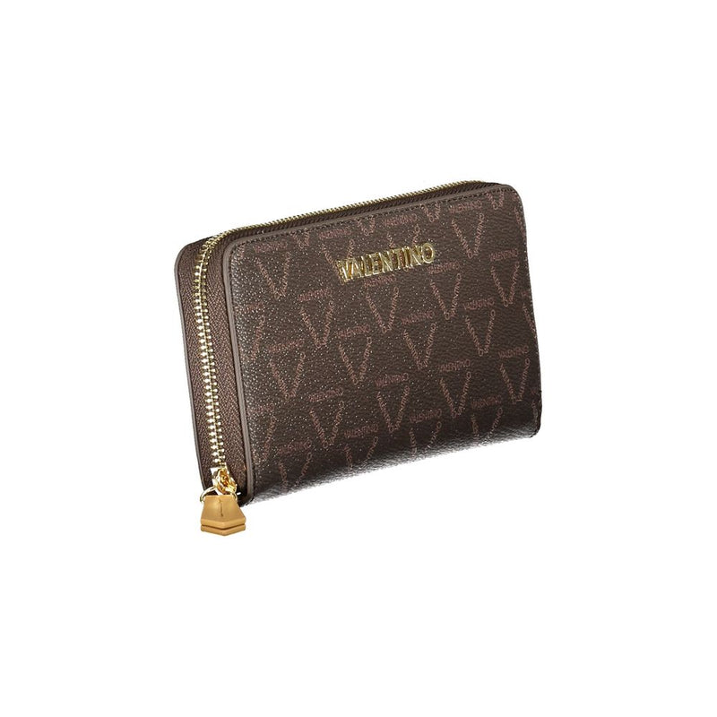 Brown Polyethylene Women Wallet Valentino Bags