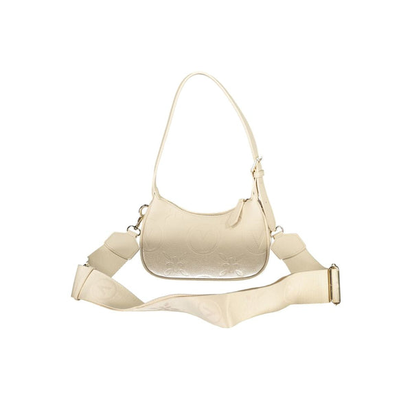 Beige Polyethylene Women Handbag
