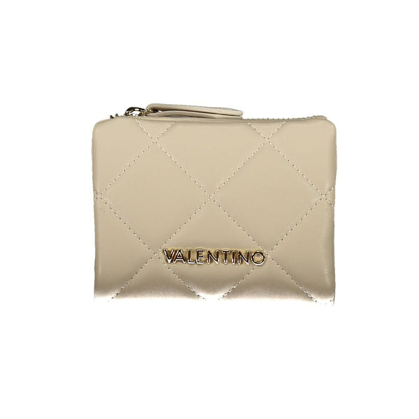 Beige Polyethylene Women Wallet