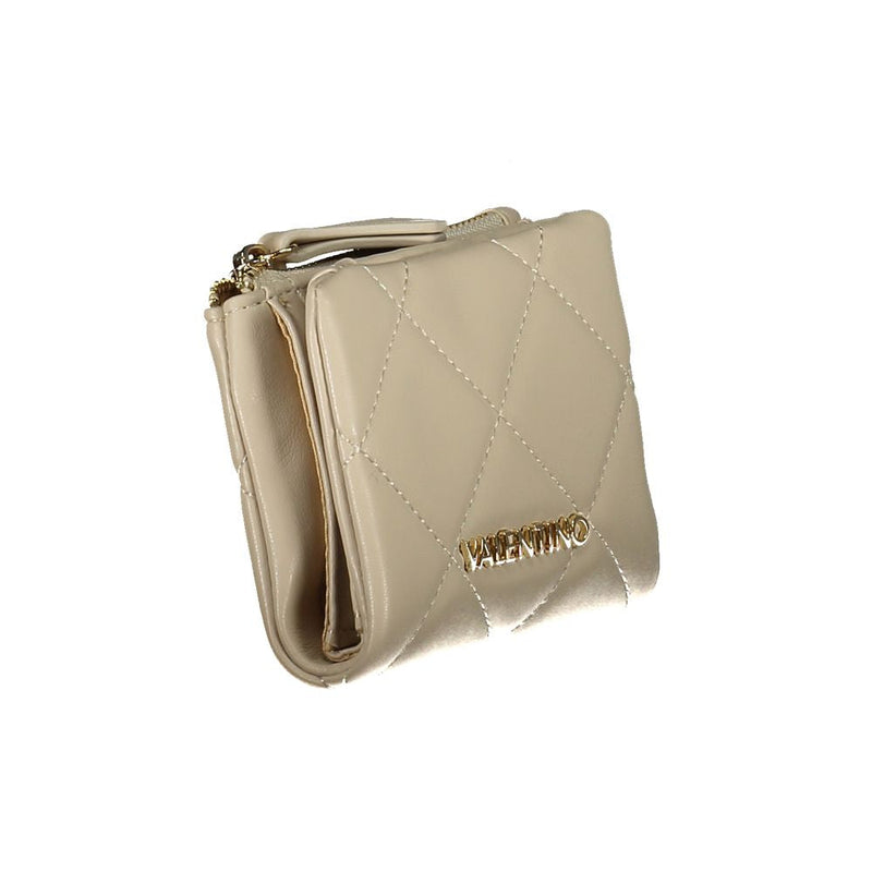 Beige Polyethylene Women Wallet Valentino Bags