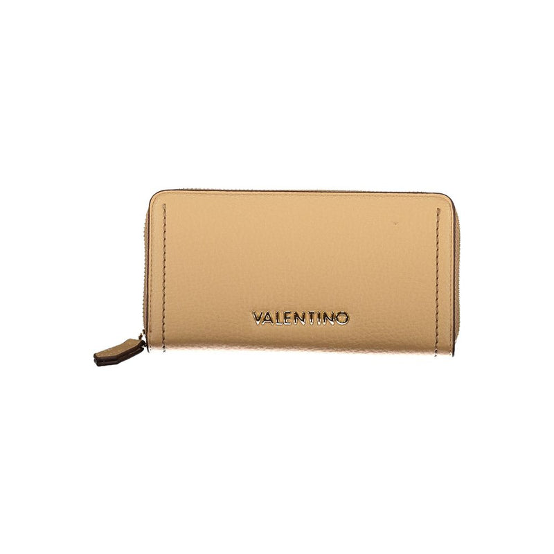 Beige Polyethylene Women Wallet Valentino Bags