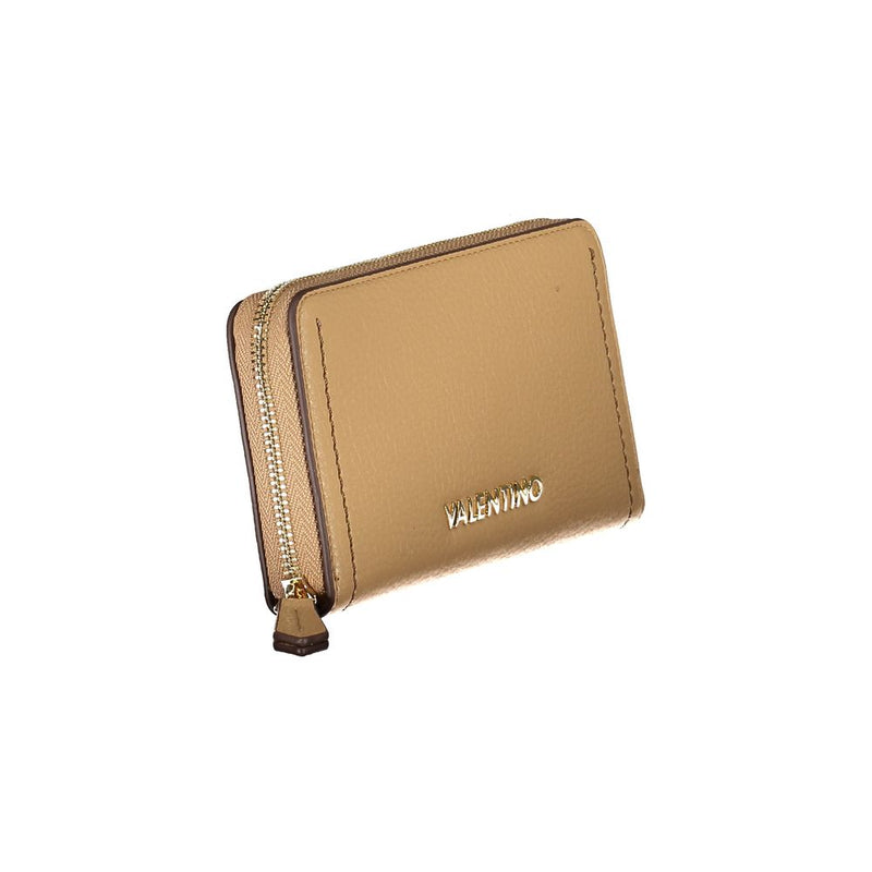 Beige Polyethylene Women Wallet Valentino Bags
