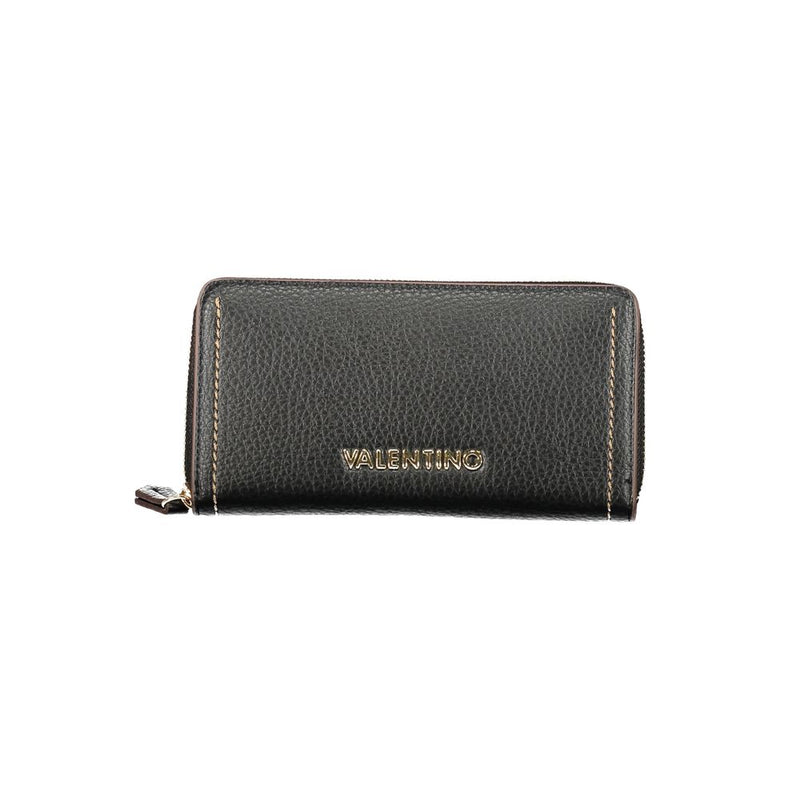 Black Polyethylene Women Wallet Valentino Bags
