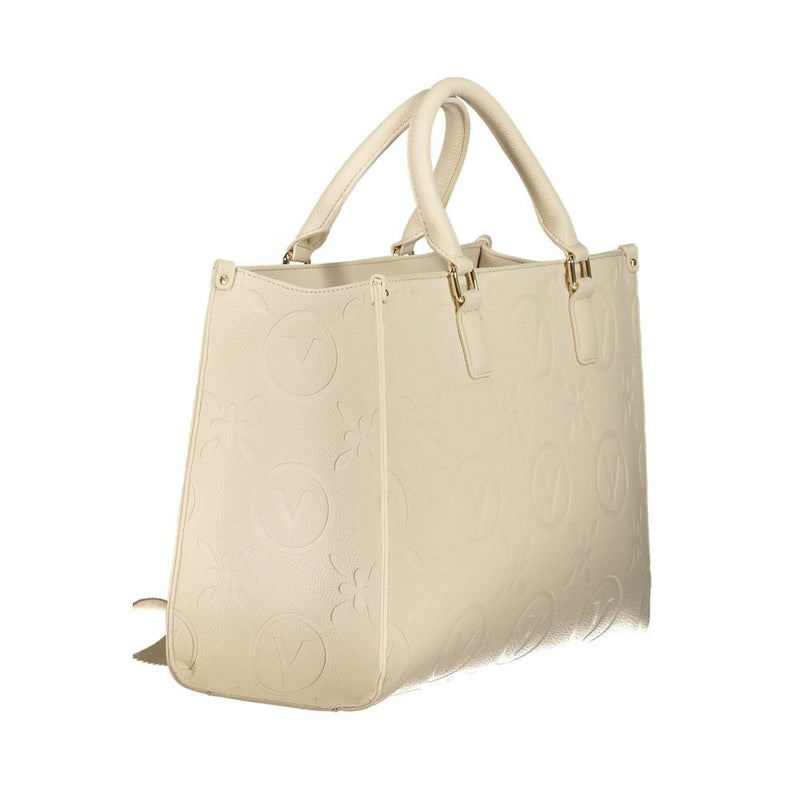 Beige Polyethylene Women Handbag Valentino Bags