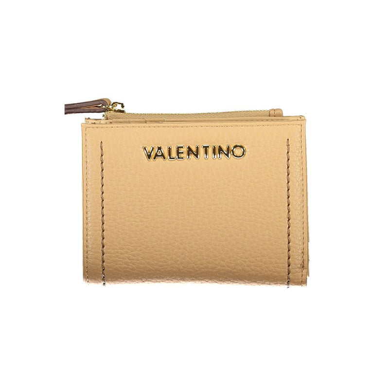 Beige Polyethylene Women Wallet Valentino Bags