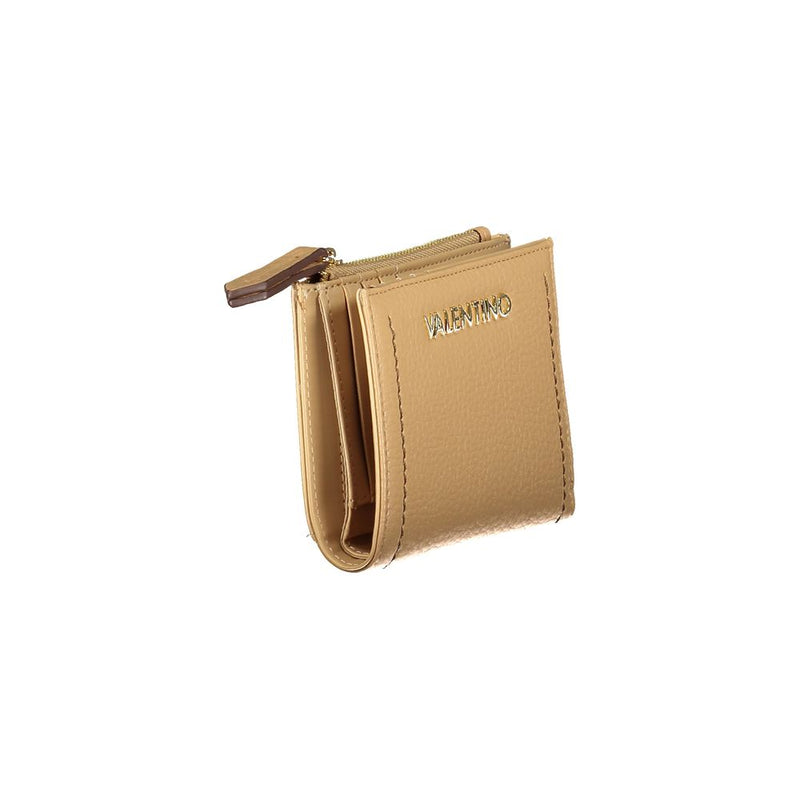 Beige Polyethylene Women Wallet Valentino Bags