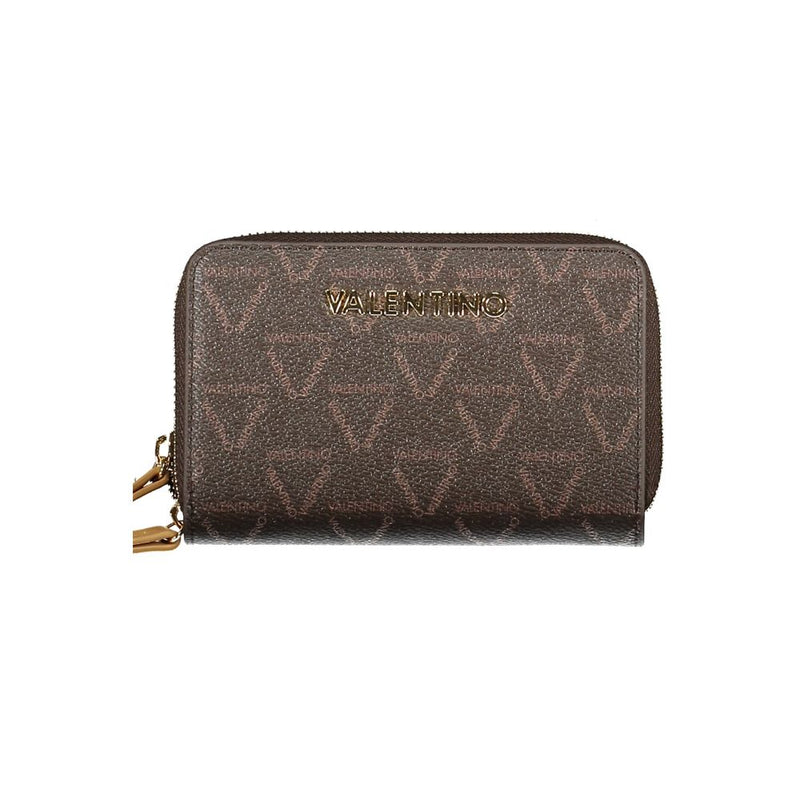 Brown Polyethylene Women Wallet Valentino Bags