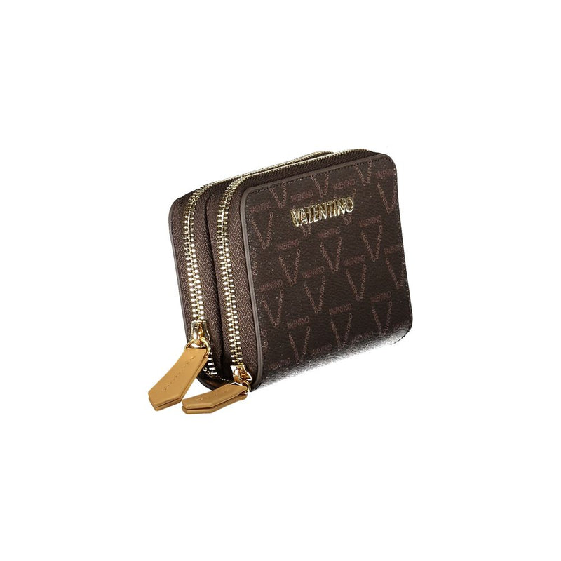 Brown Polyethylene Women Wallet Valentino Bags