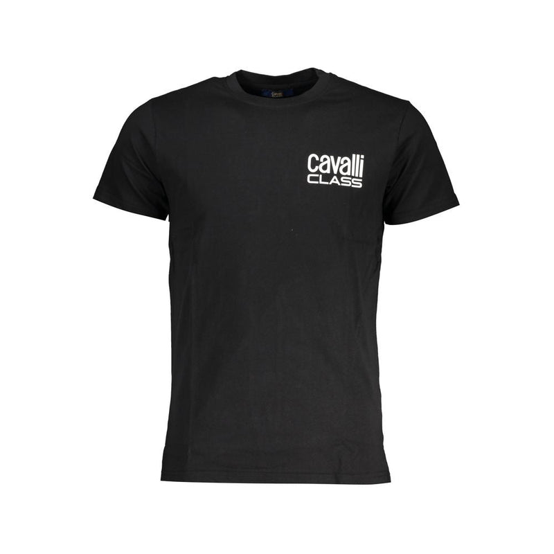 Black Cotton T-Shirt Cavalli Class