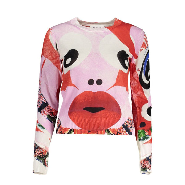 Pink Viscose Women Sweater Desigual