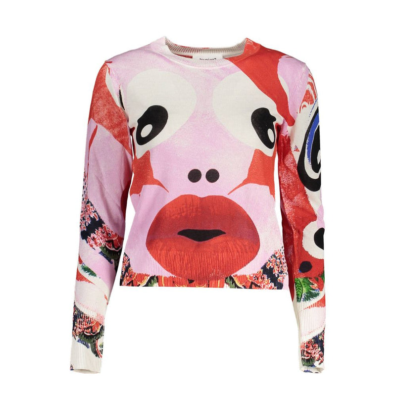 Pink Viscose Women Sweater Desigual