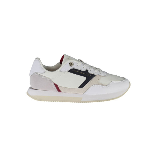 White Leather Women Sneaker Tommy Hilfiger