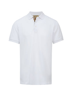 White Cotton Collared Polo Shirt Burberry