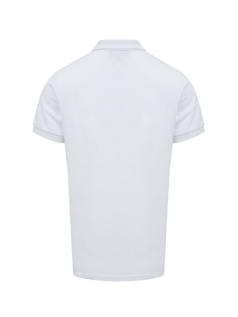 White Cotton Collared Polo Shirt Burberry
