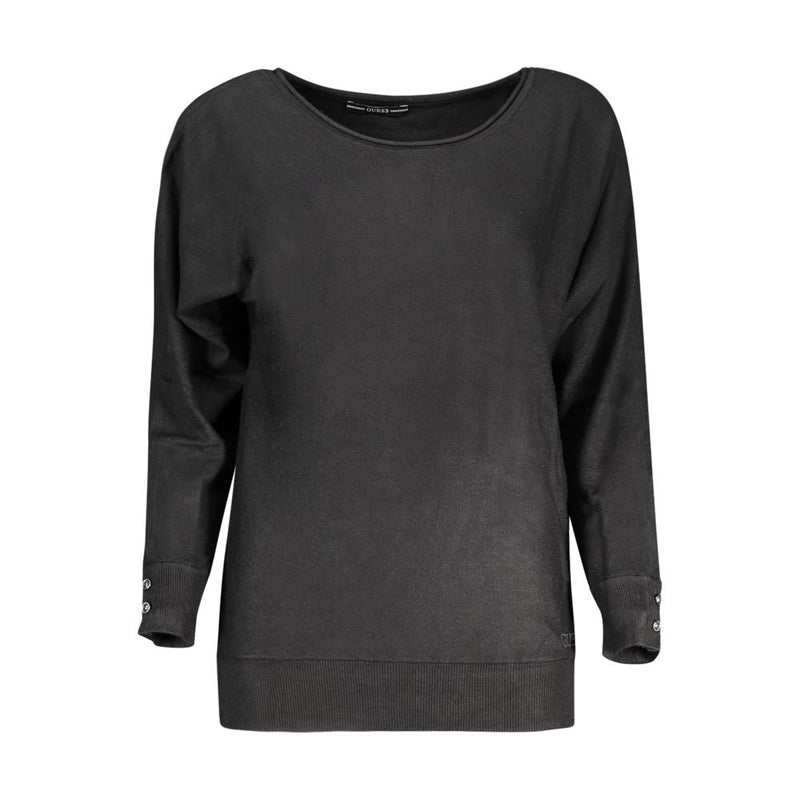 Black Viscose Sweater Guess Jeans