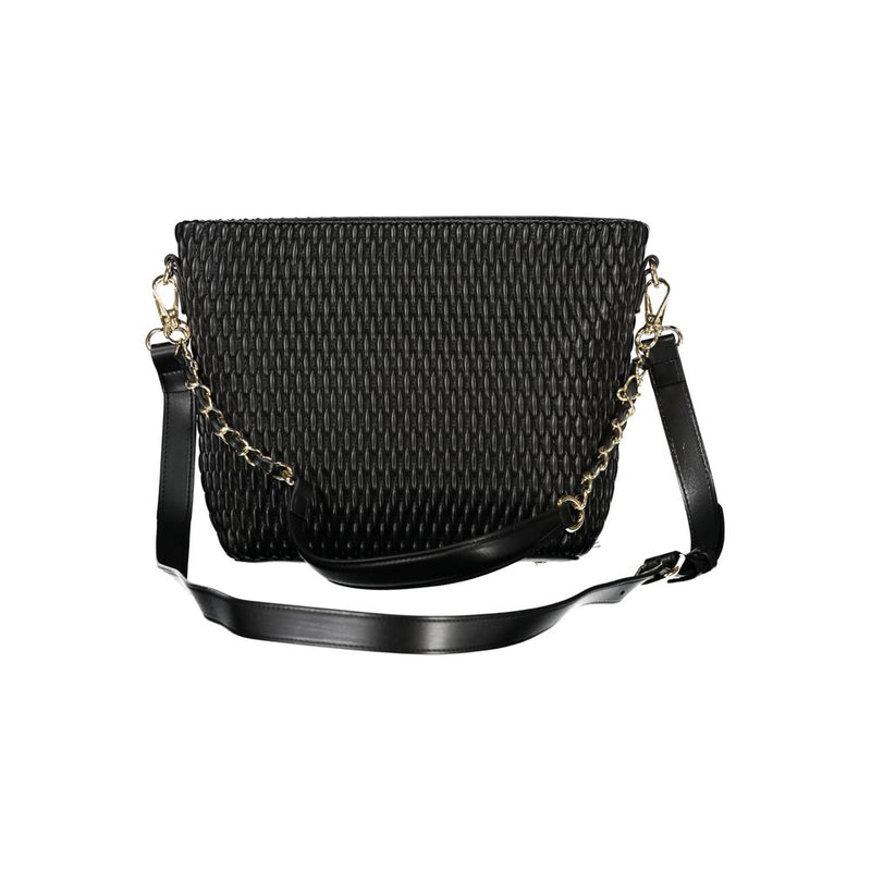 Black Polyethylene Women Handbag Valentino Bags