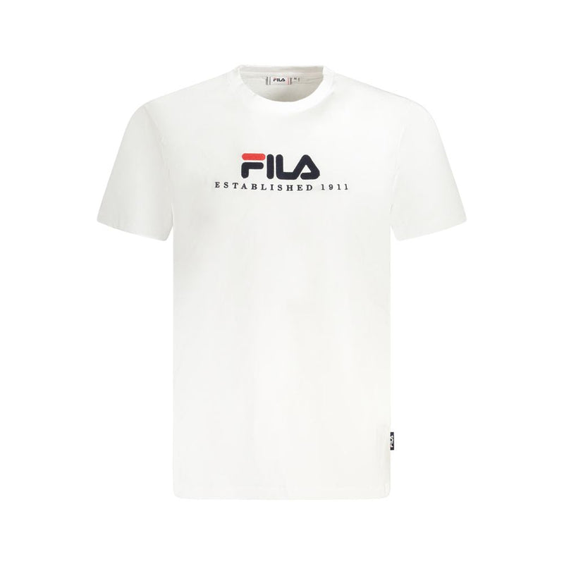 White Cotton Unisex T-Shirt Fila