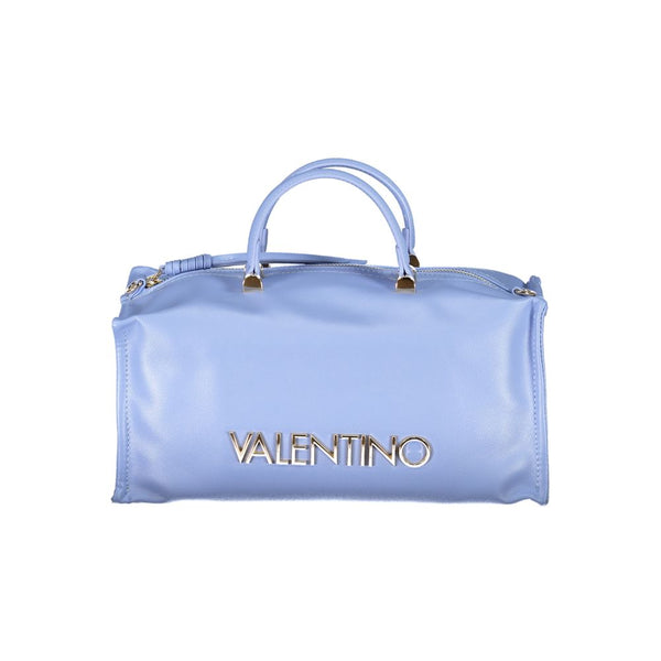 Light Blue Polyethylene Women Handbag Valentino Bags