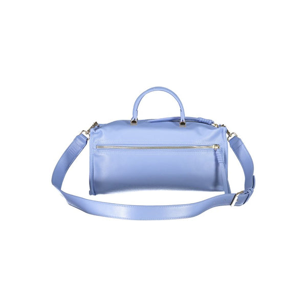 Light Blue Polyethylene Women Handbag Valentino Bags