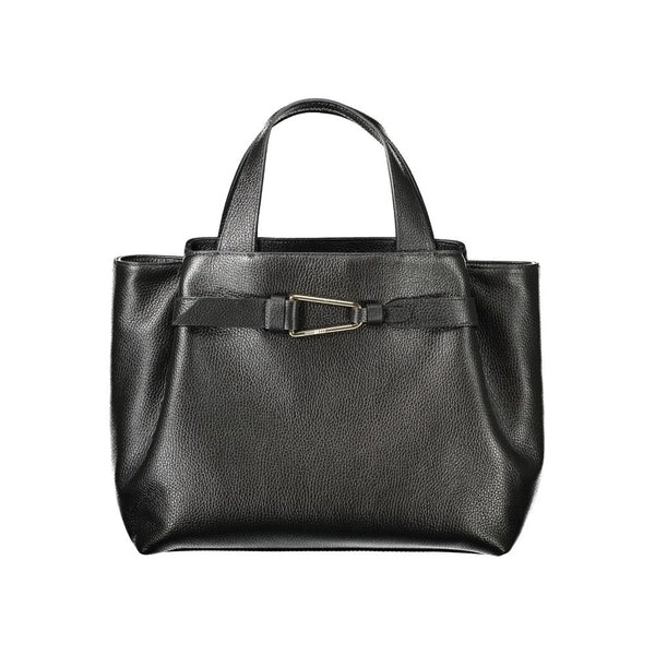 Black Leather Women Handbag Coccinelle