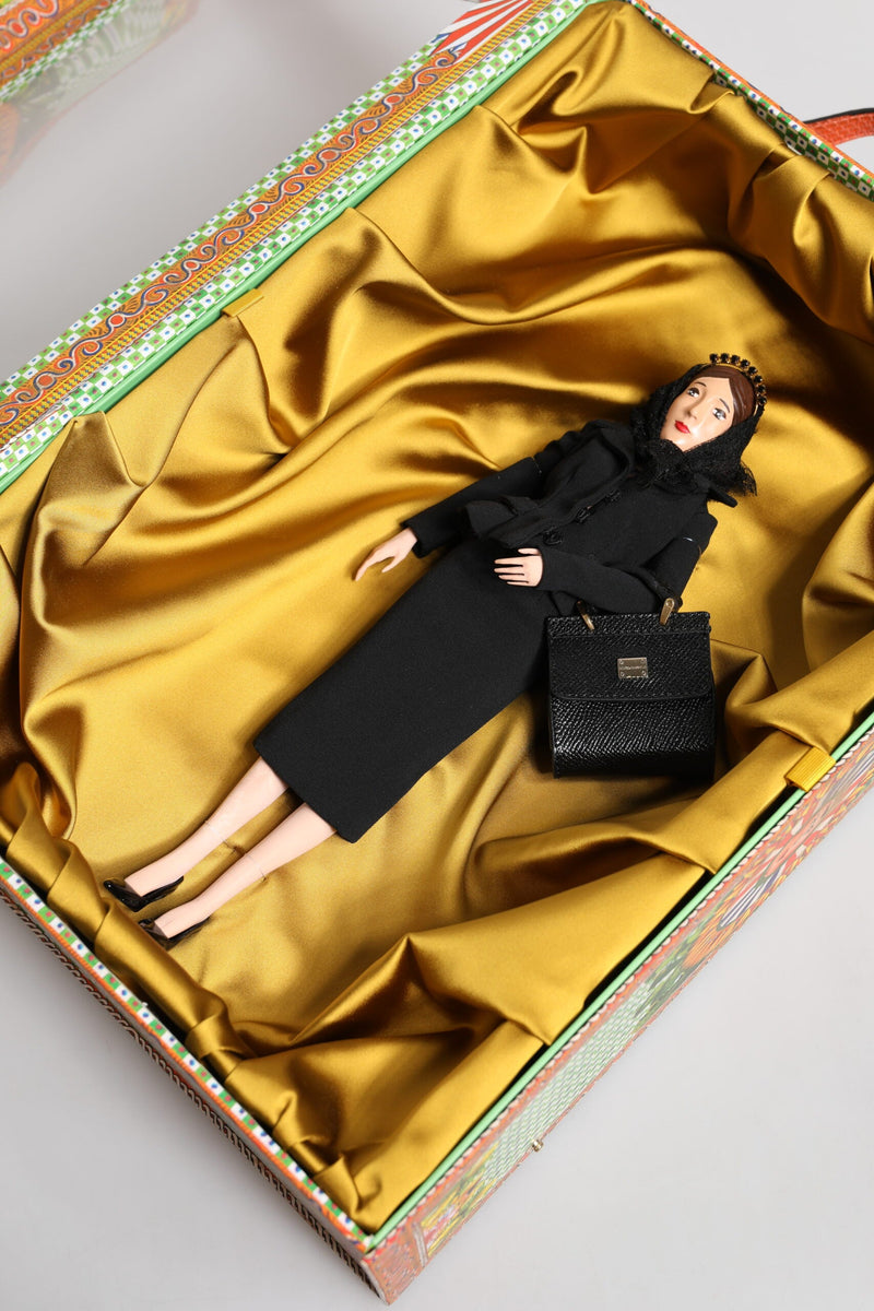 Black Dress Ceramic Porcelain Fashion Leather Sicily Dolls Dolce & Gabbana