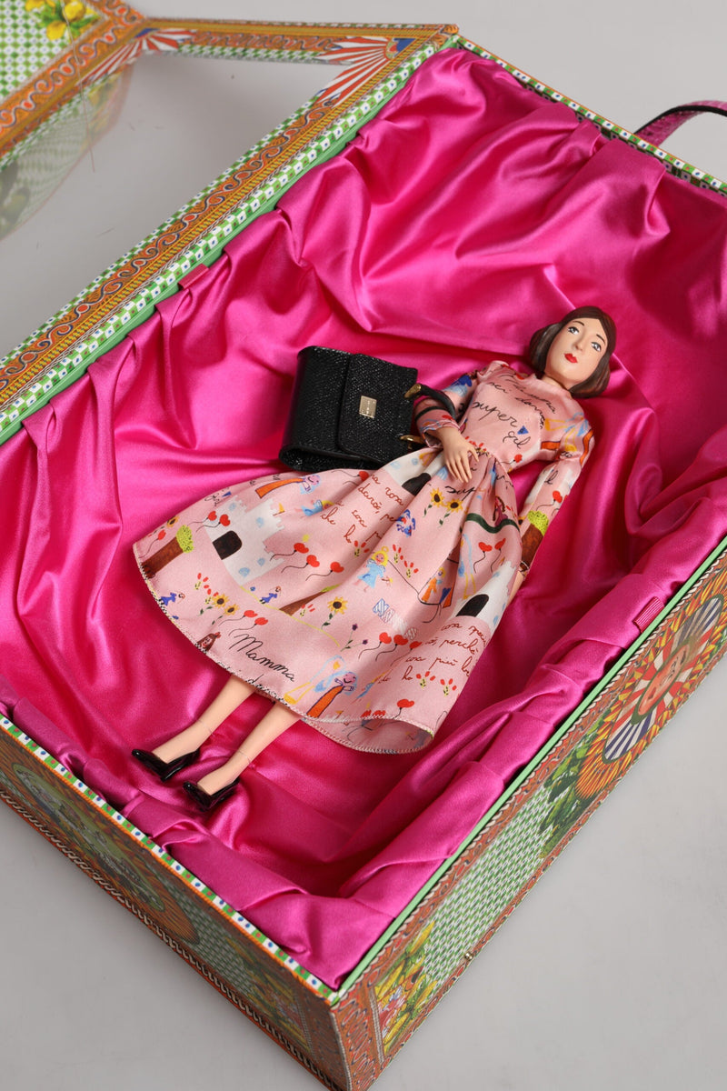 Pink Dress Ceramic Porcelain Fashion Leather Sicily Dolls Dolce & Gabbana