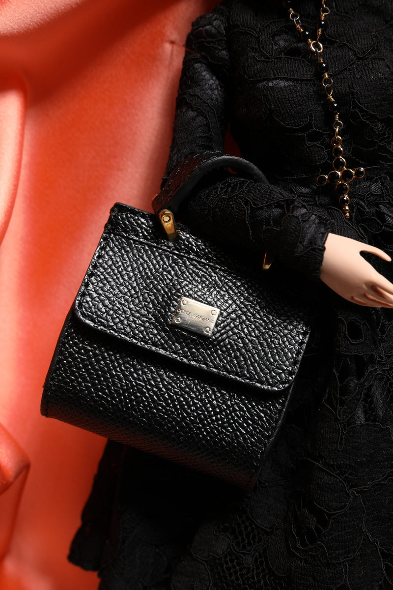 Black Dress Ceramic Porcelain Fashion Leather Sicily Dolls Dolce & Gabbana