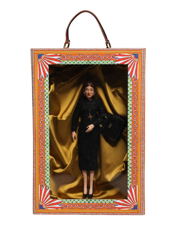 Black Dress Ceramic Porcelain Fashion Leather Sicily Dolls Dolce & Gabbana