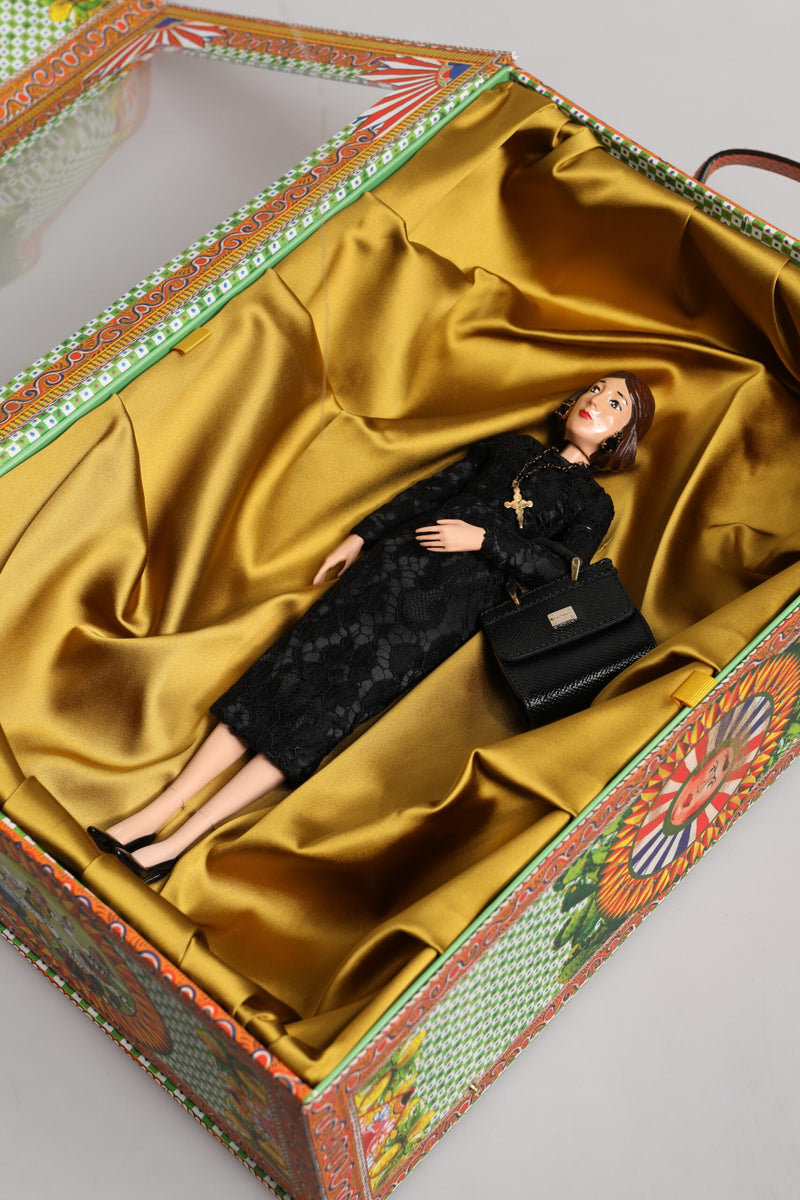 Black Dress Ceramic Porcelain Fashion Leather Sicily Dolls Dolce & Gabbana