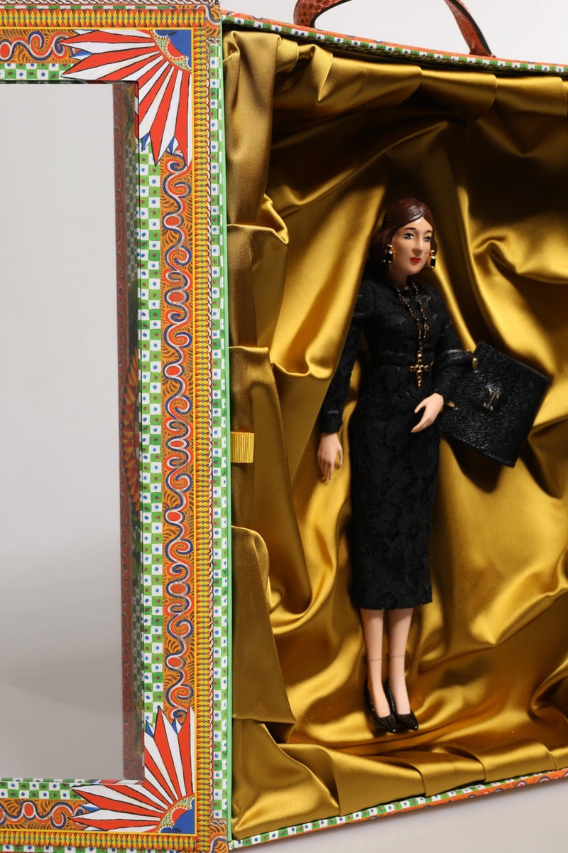 Black Dress Ceramic Porcelain Fashion Leather Sicily Dolls Dolce & Gabbana
