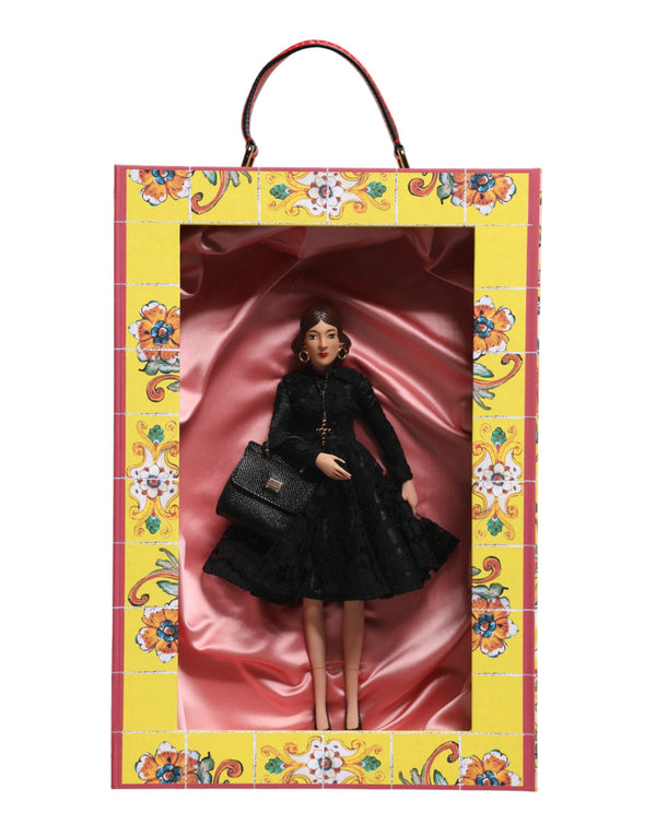 Black Dress Ceramic Porcelain Fashion Leather Sicily Dolls Dolce & Gabbana