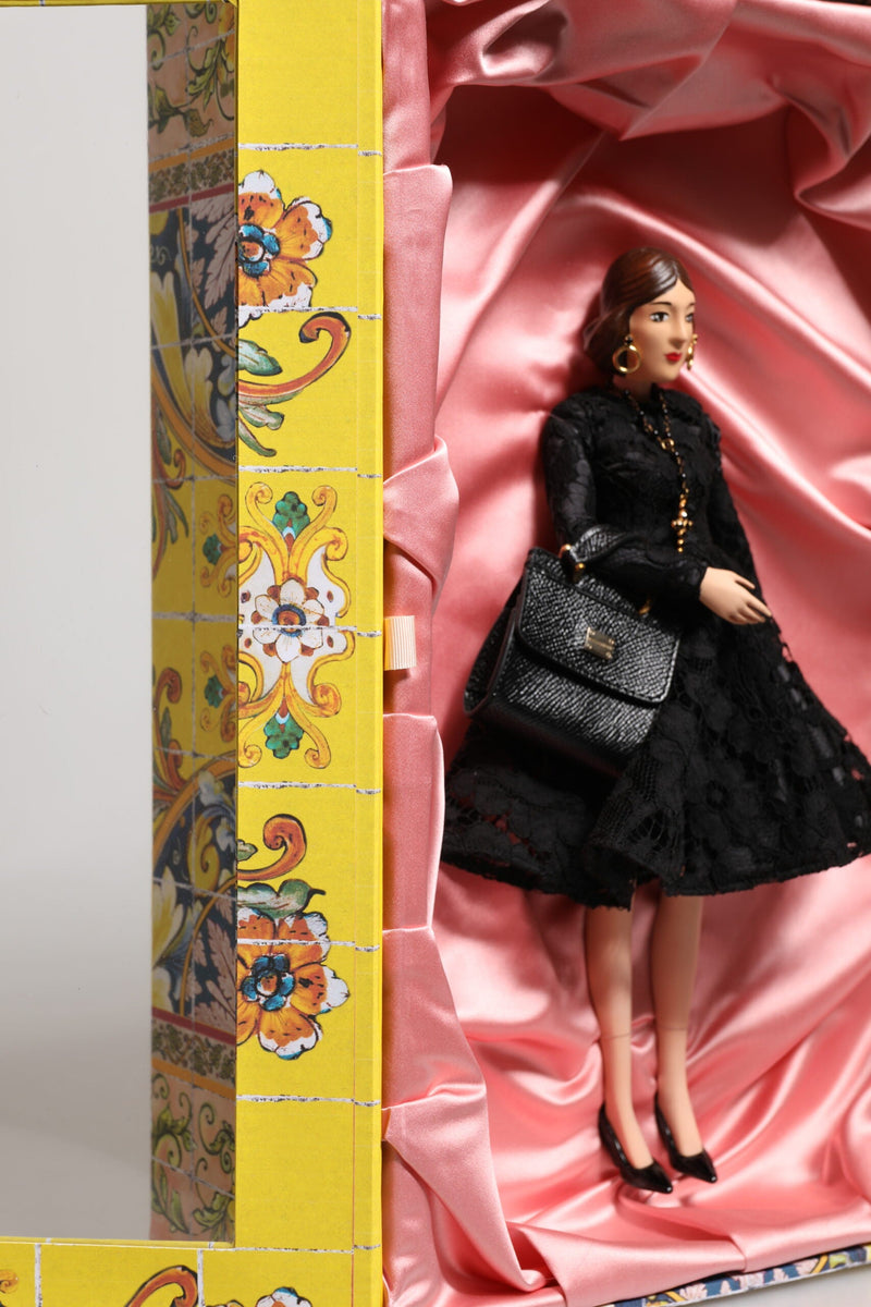 Black Dress Ceramic Porcelain Fashion Leather Sicily Dolls Dolce & Gabbana