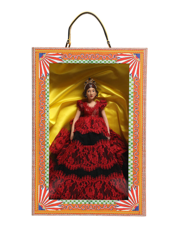 Red Dress Ceramic Porcelain Fashion Box Leather Sicily Dolls Dolce & Gabbana