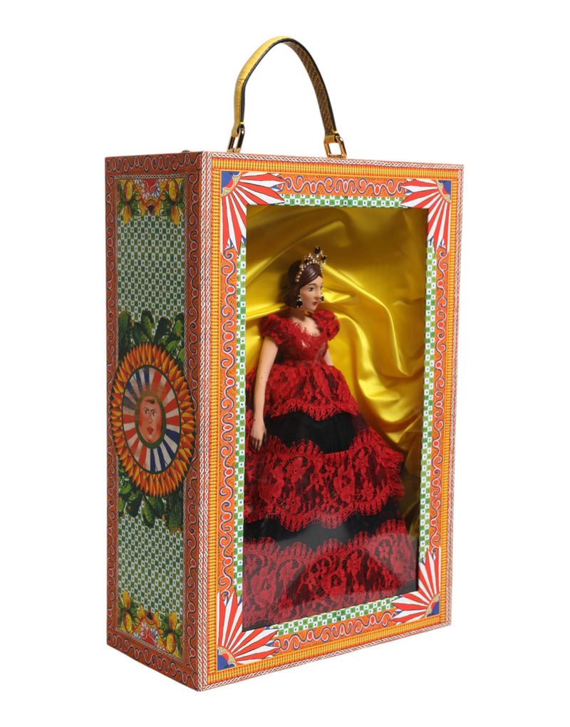 Red Dress Ceramic Porcelain Fashion Box Leather Sicily Dolls Dolce & Gabbana