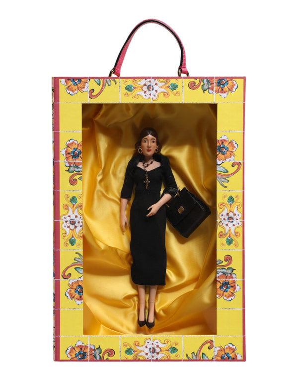 Black Dress Ceramic Porcelain Fashion Leather Sicily Dolls Dolce & Gabbana
