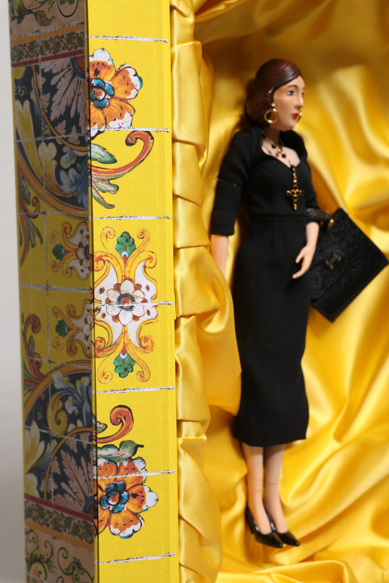 Black Dress Ceramic Porcelain Fashion Leather Sicily Dolls Dolce & Gabbana