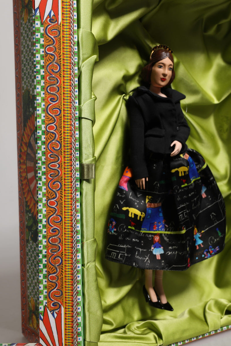 Black Dress Ceramic Porcelain Fashion Leather Sicily Dolls Dolce & Gabbana
